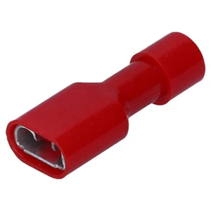 Cable lug 6,3x0,8 Female Isolated Red Reinforced - Picture 1 of 1