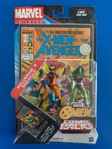 Marvel Universe 3.75 Comic Pack Wolverine She-Hulk Toys R Us Exclusive Cover