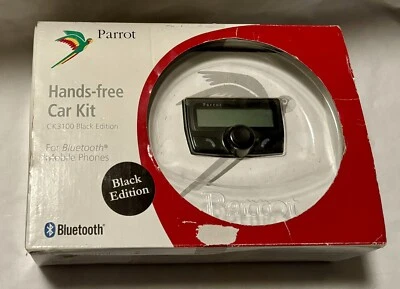 Parrot CK3100 Hands Free LCD Bluetooth Car Kit Black Edition - New In Open Box - Image 1 of 4