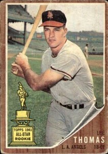LEE THOMAS 1962 Topps #154 BUY ANY 2 ITEMS FOR 50% OFF   B1013R4S5P34