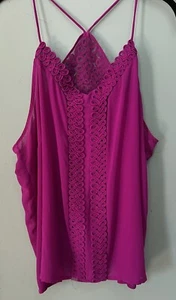 Forever 21 Razorback Cami Spaghetti Strap Tank Top Womens Plus Size 2X XXL - Picture 1 of 6