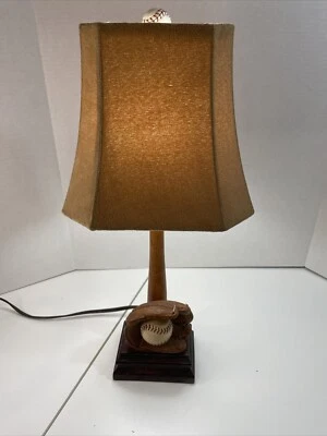 Baseball Glove & Ball Table Night Light Lamp With Shade - Image 1 of 4