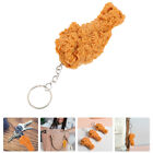 Fried Chicken Keychain Imitation Food Pendant Backpack Key Ring