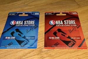 2 Vintage 2007 NBA STORE GIFT CARD w/ HANGER  (No Value) Collectible DAVID STERN - Picture 1 of 7