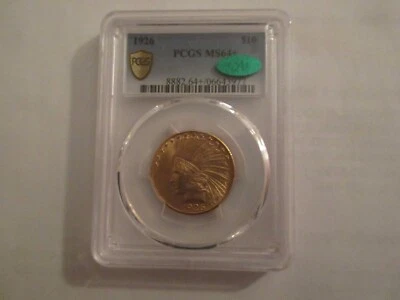1926 PCGS MS64+ (PLUS) $10 Indian Head Gold Eagle CAC - Image 1 of 4