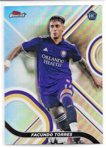 2022 Topps Finest MLS #58 Facundo Torres RC Silver Refractor - Orlando City SC