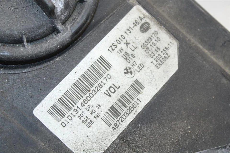 HEADLIGHT LAMP ASSEMBLY 528i 535i 550i Active 5 M5 11 12 13 Right 1381451 Foto 1 de 4