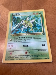 Pokémon TCG Scyther Jungle 10/64 Holo Unlimited Holo Rare Karte - Bild 1 von 2
