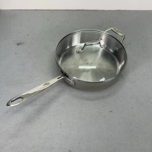 Sartén para saltear de acero inoxidable con tapa con núcleo de cobre emeril de 3 cuartos de galón de 10” - Imagen 1 de 19