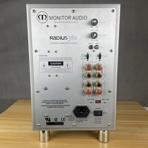 Monitor Audio Radius 360 HD Powered Subwoofer Silver No Power Cord 8" - Picture 1 of 9