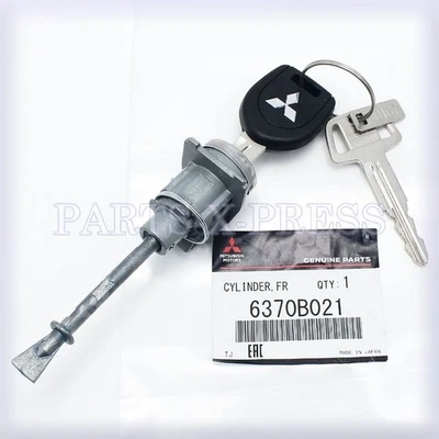 GENUINO OEM MITSUBISHI OUTLANDER PUERTA DELANTERA IZQUIERDA LLAVES DE CILINDRO Y CERRADURA 6370B021 Foto 1 de 4