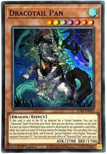 JUSH-EN003 Yu-Gi-Oh! 1st Edition Dracotail Pan (V.2 - Super Rare) Englisch - Picture 1 of 1