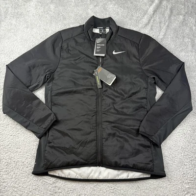Nike Jacket Mens Large Black Aerolayer Running Reflective Windproof Insulated - Image 1 of 4