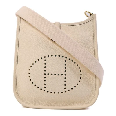 Bolso de Hombro HERMES GHW Evelyne TPM Cuero Clemencia Nata Foto 1 de 4