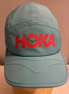 Hoka One Lightweight 5 Panel Running Hat Pink And Blue - Picture 1 of 6