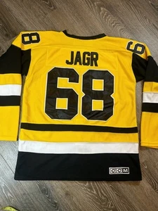 Vintage Jaromir Jagr #68 Pittsburgh Penguins CCM Size 48 Stitched Hockey Jersey - Picture 1 of 11
