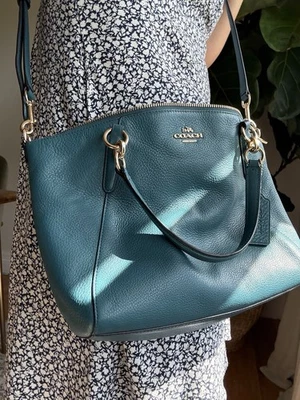 Сумка через плечо Coach Prairie G1780-F36675 бирюзовая шагреневая кожа золотистая - Изображение 1 из 4