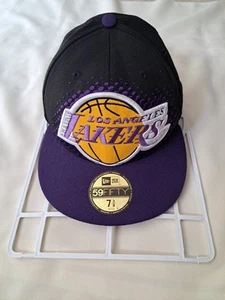 New Era Los Angeles Lakers Basketball Cap - Black and Purple - Picture 1 of 6