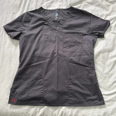 MAEVN女式灰色磨砂套装-实用工装裤和上衣 — 第 1/4 张图片