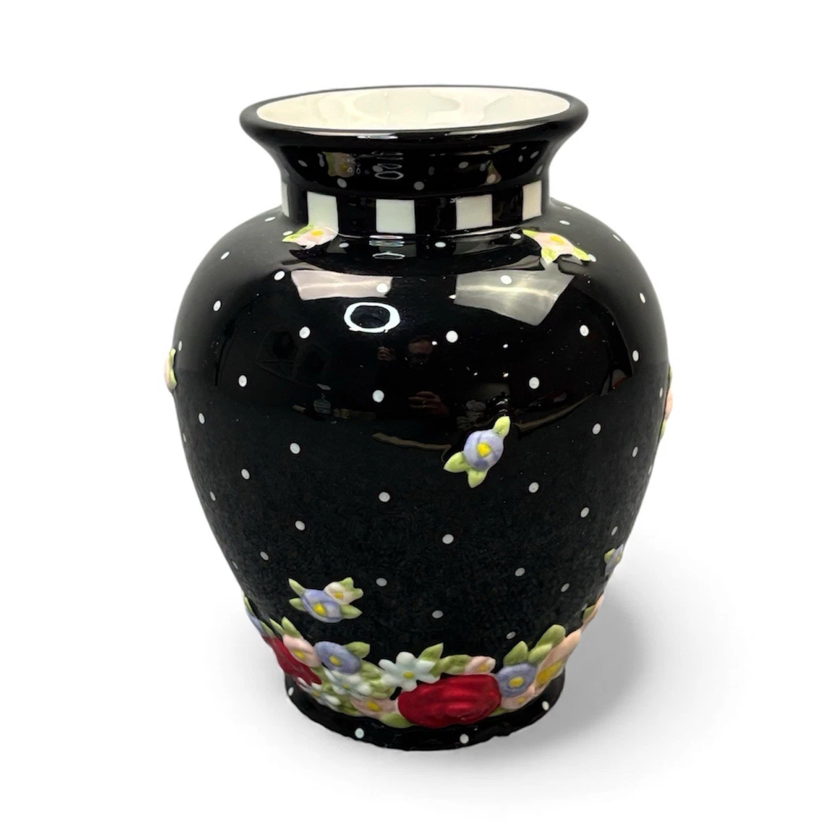 黑色陶瓷花瓶原始收藏品| eBay