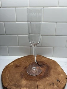 Martha Stewart WEDGWOOD RINGLET Crystal Flute Champagne Glass 10 1/4” - Picture 1 of 11