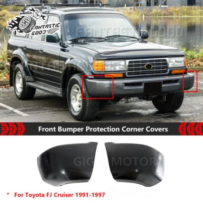 For Toyota Land Cruiser Lc80 1991-1997丨Front Bumper Protection Corner Cover Pair - Imagem 1 de 4
