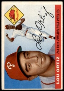 1955 TOPPS LOU ORTIZ 114 EXMT RC BASEBALL PHILADELPHIA PHILLIES