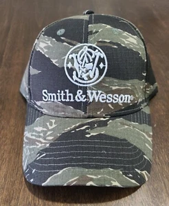 SMITH & WESSON TIGER STRIPE CAMO ADJUSTABLE HAT. Brand New for 2025! Embroidered - Picture 1 of 15