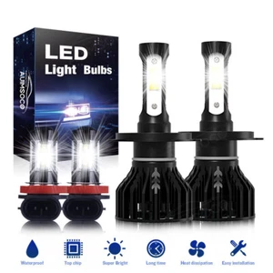 For Toyota Tundra 2014 2015-2020 Led Headlights Hi Lo Beam Fog Light White Bulbs - Foto 1 di 14