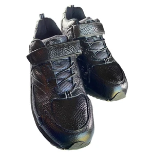 Dr. Comfort Athletic Winner Mens #5710 Black Leather Top Strap Size 14W NIB - Picture 1 of 10
