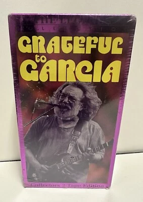 Grateful Dead Grateful to Garcia VHS 1995 Jerry Garcia - 2 VHS Tape Edition NEW - Image 1 of 3
