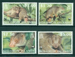 Solomon Islands Scott #927-930 MNH Grey Cuscus WWF FAUNA CV$5+ - Picture 1 of 1