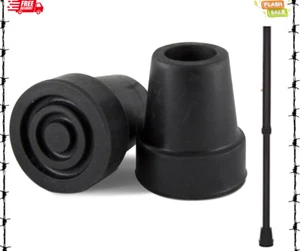 2 Stück Stockspitzen 3/4 Zoll Schwerlast Gummi Stockspitzen Anti-Rutsch TPR Ersatz... - Bild 1 von 2
