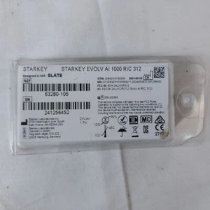 Starkey Evolv AI 1000 Hearing Aid RIC 312, New and Sealed - Picture 1 of 2