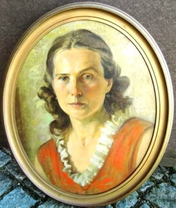 Hans JOHN 1948 "1888 Berlin - 1973 Bad Nauheim" Portrait Mädchen Frau #105 - Bild 1 von 6