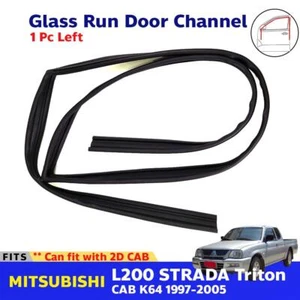 Glass Run Channel Left Fits Mitsubishi L200 Strada 2D Cab K64 1997-05 Window Run - Picture 1 of 8