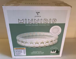 Minnidip aufblasbarer Kinderpool geschlungenes Rattan Neu im Karton 4 Fuß x 1 Fuß Designer 35 Gallonen - Bild 1 von 2