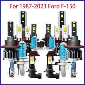 For 2004-2014 Ford F-150 6000K LED Headlight Hi/Lo + Fog Light 4 Bulbs Combo kit - Picture 1 of 8