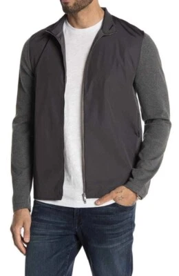 THEORY BELLVIL MENS PIQUE FINE LONG SLEEVE JACKET GREY SIZE XXL - Image 1 of 4