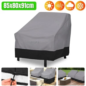 Patio Chair Cover Casual Seating Waterproof Outdoor Garden Lawn Furniture Gray - Picture 1 of 6