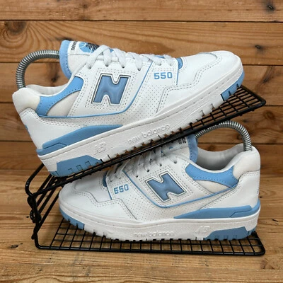 New Balance 550 Trainers Womens Size UK 4.5 White Baby Blue UNC Chunky Shoes NB - Image 1 of 4