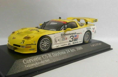 CORVETTE C5-R 24 ORE DI DAYTONA 2000 1/43 ACTION FELLOW MINICHAMPS BELL KNEIFEL - Immagine 1 di 4