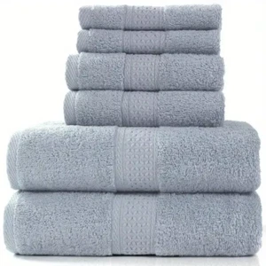 Bath Towel Washcloth Cotton Towel Solid Color Soft Absorbent Towels Multipurpose - Picture 1 of 12