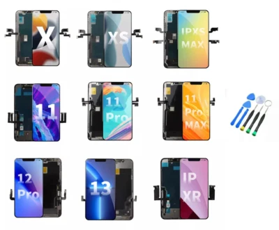 For iPhone X XS XR 11 12 Pro Max Replacement LCDScreen 3D Touch Digitizer + Tool - Image 1 of 4