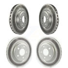 [Front+Rear] Coated Brake Rotors Kit For Mercedes-Benz CLA250 With Sport Package Mercedes-Benz CLA