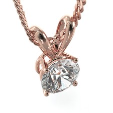 GIA CERTIFIED 1.9 Carat Round Shaped L - SI2 Pendant Diamond Pendant