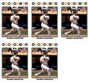 (5) 2008 Topps National Baseball Card Day #8 Daric Barton Athletics Card Lot - Picture 1 of 2