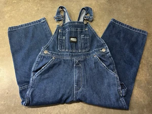 Key Blue Jean Denim Overalls Kids Youth Size 5 - Picture 1 of 4