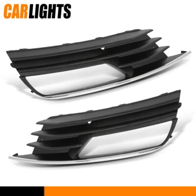 New Fog Light Lamp Cover Trim Garnish Pair Fit For Audi A3/A3 Quattro 2015-2016  Foto 1 de 4
