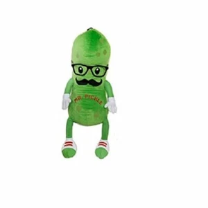 Juguete de peluche Mr. Pickle con bigote y gafas 8 pulgadas de largo - Imagen 1 de 1